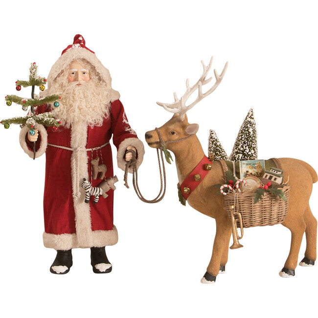 Santa and Prancer Toy Delivery
