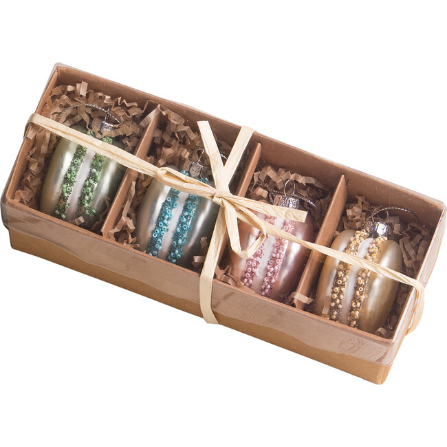 Pastel Glass Macaron Ornaments - Accents - 1