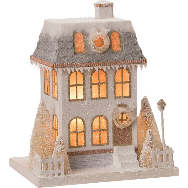 Bethany Lowe Christmas popular Village Metallic Townhouse