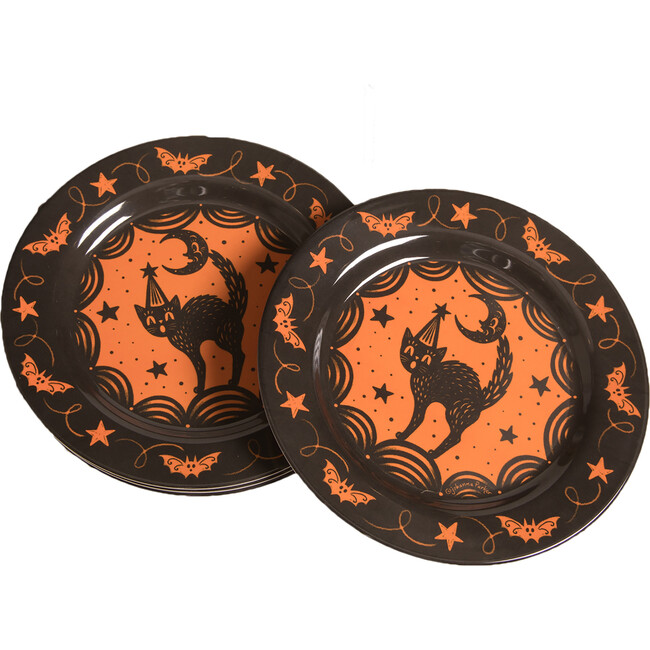 Johanna Parker Halloween Scaredy Cat Plates