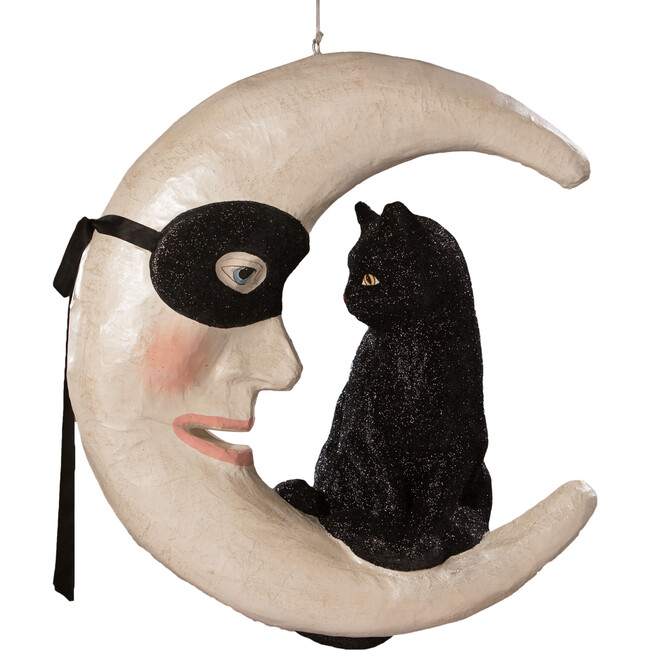 Hallow's Eve Cat On Moon - Accents - 1