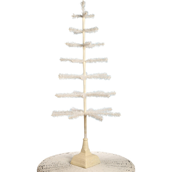 Feather Tree Ivory With Glittered Base Bethany Lowe Designs Accents