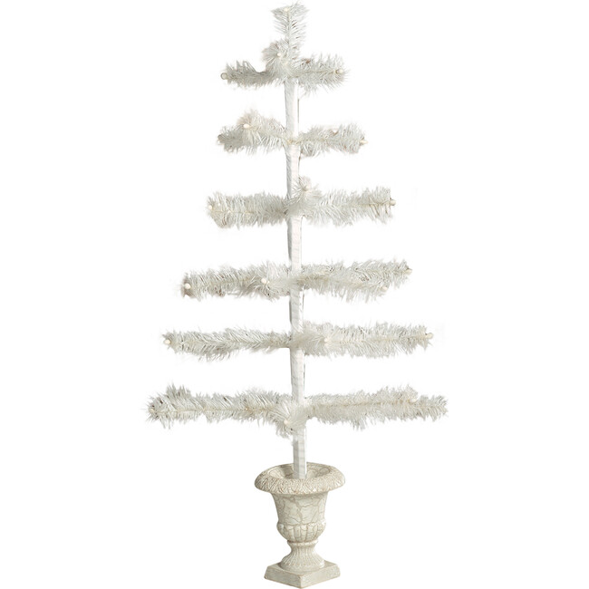 Feather Tree Ivory in Urn Base