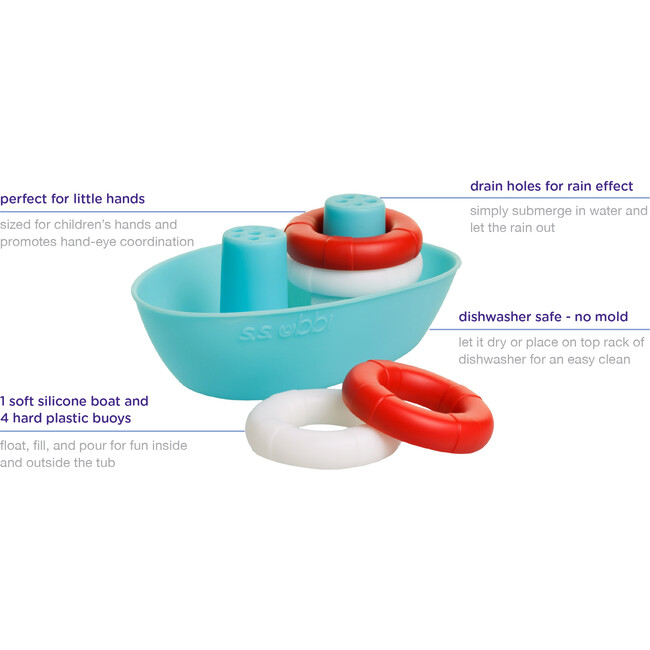 Ubbi Boats & Buoys Bath Toys - Bath Toys - 3