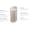 Ubbi Steel Diaper Pail, Taupe - Diaper Pails - 4