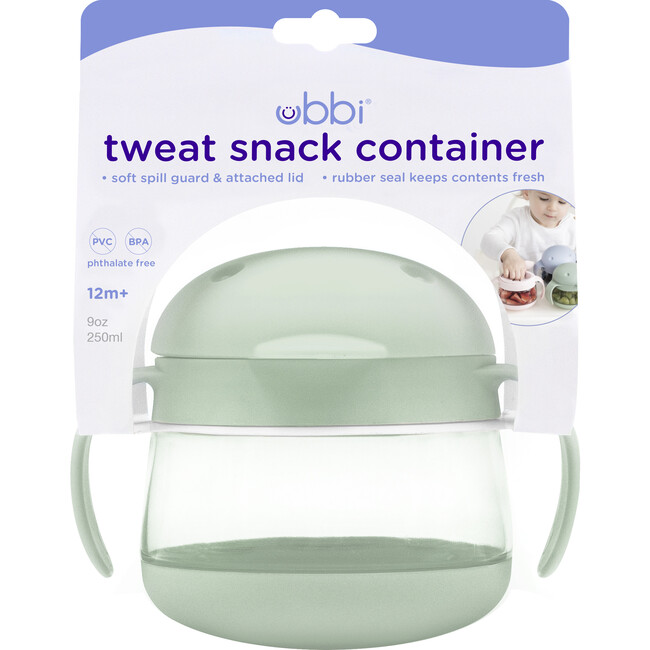 Ubbi Tweat Snack Container, Sage - Tableware - 1