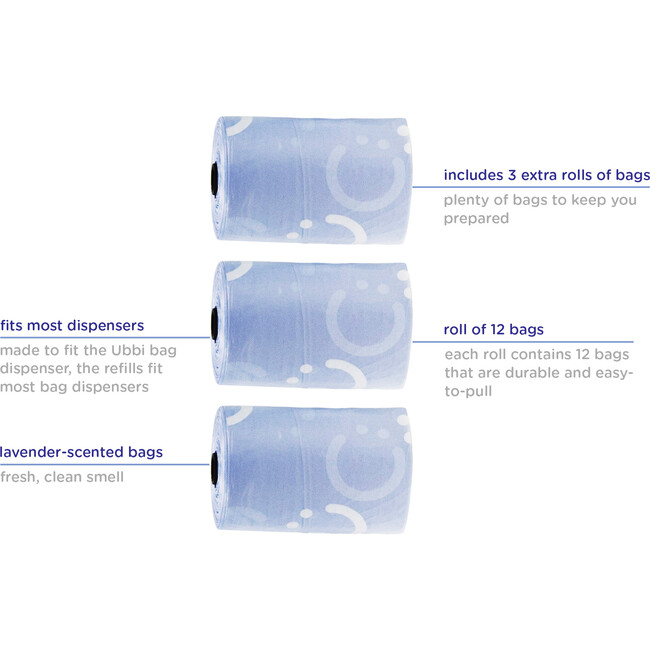Ubbi On-The-Go Bag Refills - Bags - 3