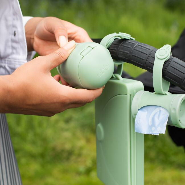 Ubbi On-The-Go Pacifier Holder, Sage - Stroller Accessories - 6