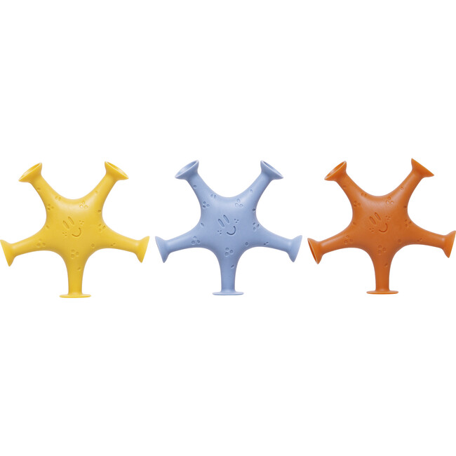 Ubbi Starfish Bath Toys, Muted - Bath Toys - 1