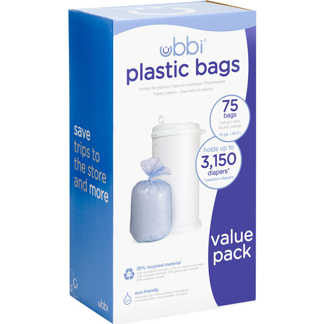 Ubbi Plastic Diaper Pail Bags, 3-pack - Bags - 1