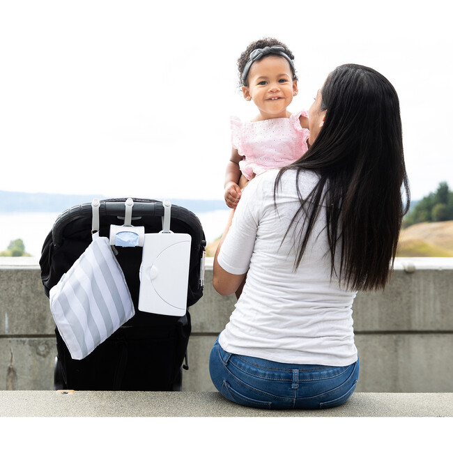 Ubbi On-The-Go Wipes Dispenser, White - Stroller Accessories - 6