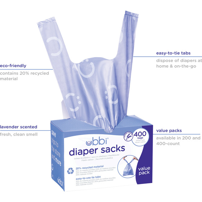 Ubbi Diaper Sacks, 400 count - Bags - 5