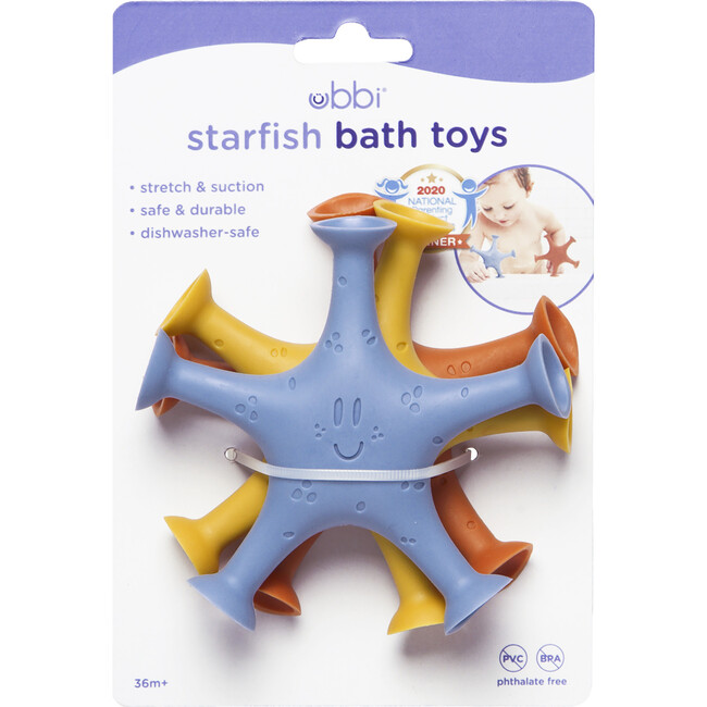 Ubbi Starfish Bath Toys, Muted - Bath Toys - 4