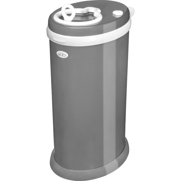 Ubbi Steel Diaper Pail, Slate - Ubbi Accents | Maisonette