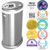 Ubbi Steel Diaper Pail, Chrome - Diaper Pails - 2