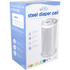 Ubbi Steel Diaper Pail, Woodgrain - Diaper Pails - 4