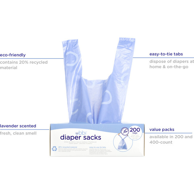 Ubbi Diaper Sacks, 200 count - Bags - 5