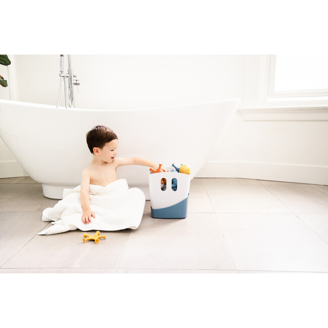 Ubbi Bath Toy Drying Bin, Cloudy Blue - Baskets & Bins - 3
