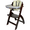 Beyond Junior Wooden High Chair, Mahogany White - Highchairs - 1 - thumbnail