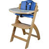 Beyond Junior Wooden High Chair, Natural Blueberry - Highchairs - 1 - thumbnail