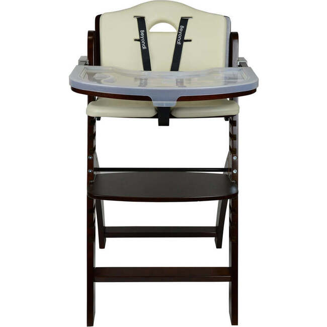 Beyond Junior Wooden High Chair, Mahogany White - Highchairs - 2