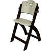 Beyond Junior Wooden High Chair, Mahogany White - Highchairs - 3