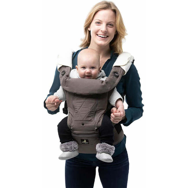 Huggs Hip Seat Baby Carrier, Grey - Carriers - 1