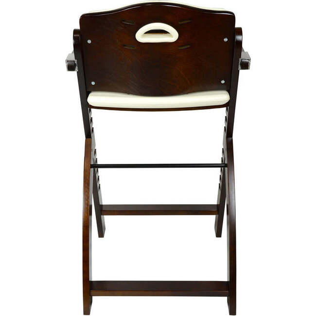 Beyond Junior Wooden High Chair, Mahogany White - Highchairs - 5