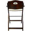 Beyond Junior Wooden High Chair, Mahogany White - Highchairs - 5 - thumbnail