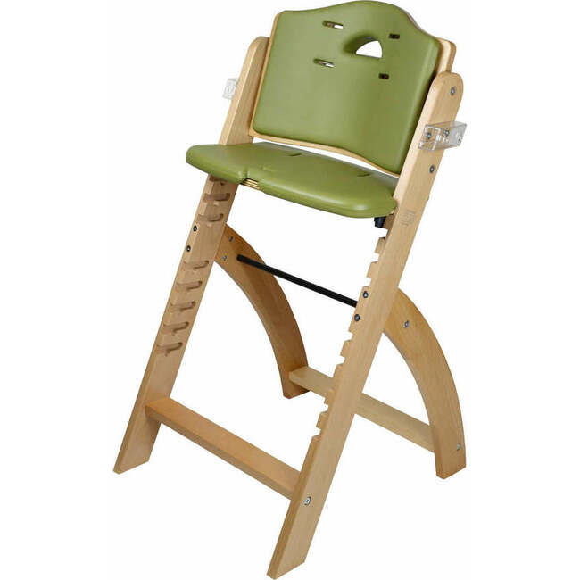 Beyond Junior Wooden High Chair, Natural Olive - Highchairs - 2