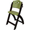 Beyond Junior Wooden High Chair, Mahogany Olive - Highchairs - 3 - thumbnail