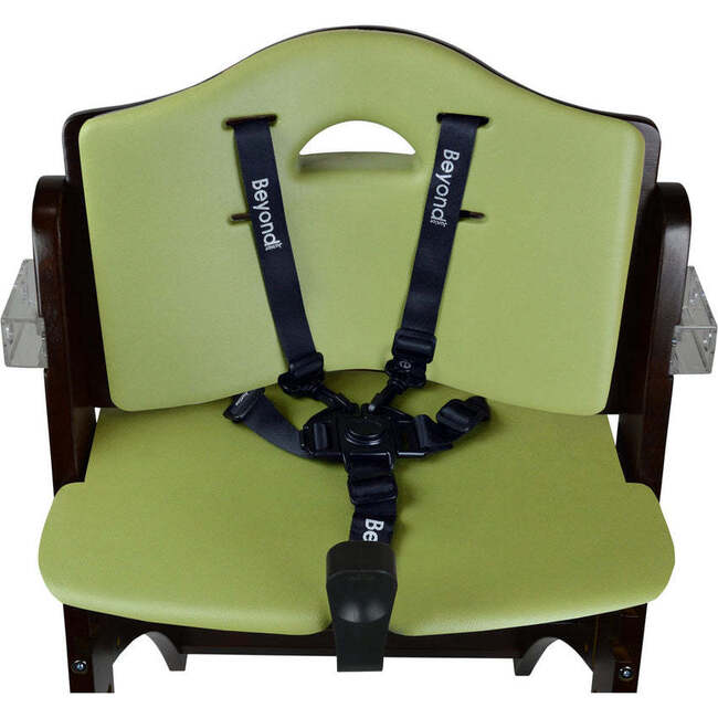 Beyond Junior Wooden High Chair, Mahogany Olive - Highchairs - 4