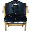 Beyond Junior Wooden High Chair, Natural Black Pearl - Highchairs - 4 - thumbnail