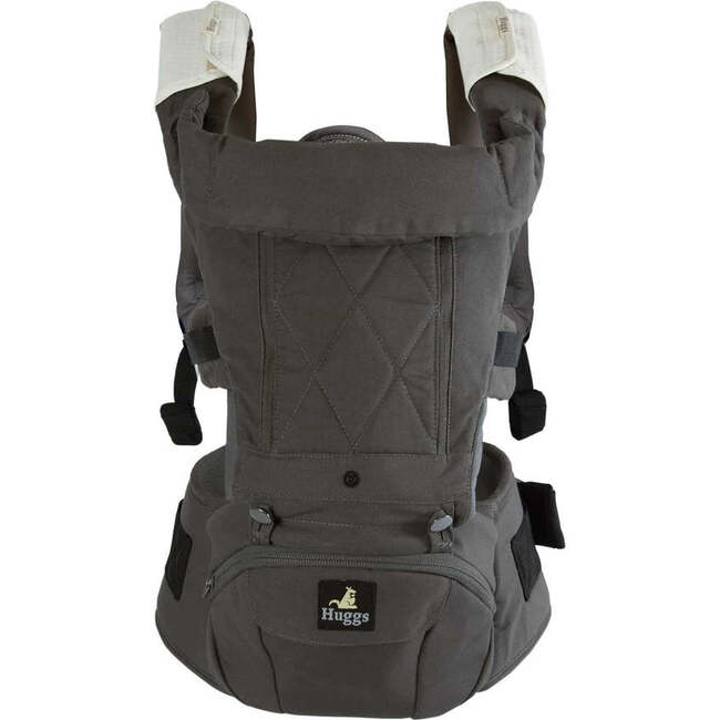 Huggs Hip Seat Baby Carrier, Grey - Carriers - 5