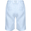 Linen Boy Shorts, Blue - Shorts - 4