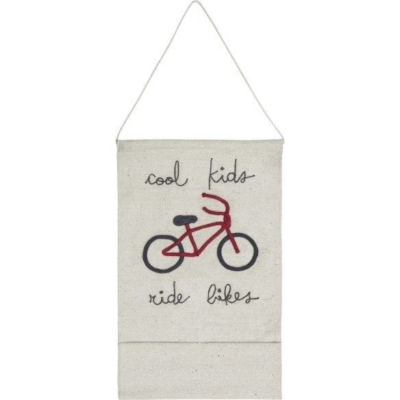 Wall Pocket Hanger, Cool Kids Ride Bikes