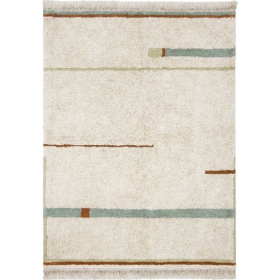 Washable Rug, Lanes Vintage Blue - Rugs - 1