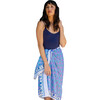 Women's Sarong, London Blue & Cornflower Blue - Cover-Ups - 1 - thumbnail