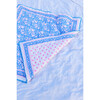 Baby Blanket, Cornflower Blue & Soft Pink - Blankets - 2 - thumbnail
