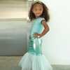 Mermaid Tail/Skirt & Crown Set, Turquoise - Costumes - 5
