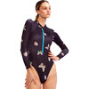 Women's Sunny Surfsuit, Black - One Pieces - 1 - thumbnail
