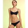 Women's Butterfly Wings Bikini Top, Black - Two Pieces - 2