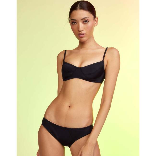 Women's Butterfly Wings Bikini Top, Black - Two Pieces - 3