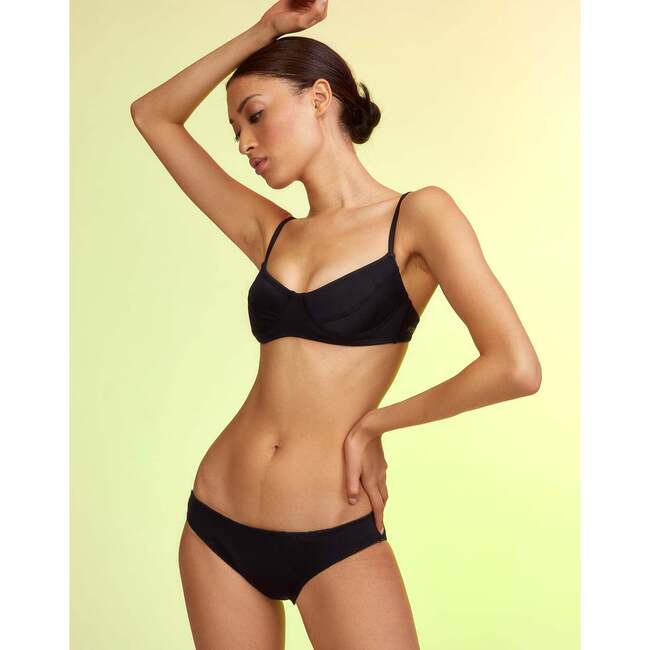 Women's Butterfly Wings Bikini Top, Black - Two Pieces - 5