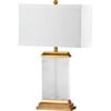 Delilah Alabaster Table Lamp, White - Lighting - 1 - thumbnail