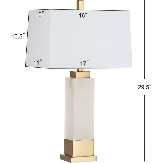 Rozella Table Lamp, Alabaster - Lighting - 5