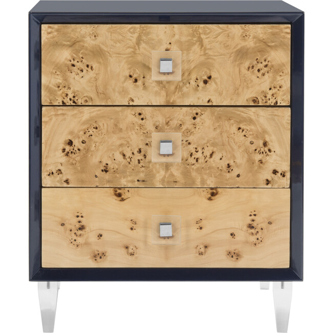 Paolo Burlwood End Table, Natural - Nightstands - 1