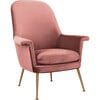 Aimee Velvet Armchair, Dusty Rose - Accent Seating - 2