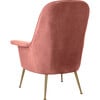 Aimee Velvet Armchair, Dusty Rose - Accent Seating - 4