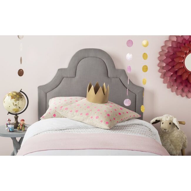 Kerstin Arched Headboard, Arctic Grey - Beds - 3